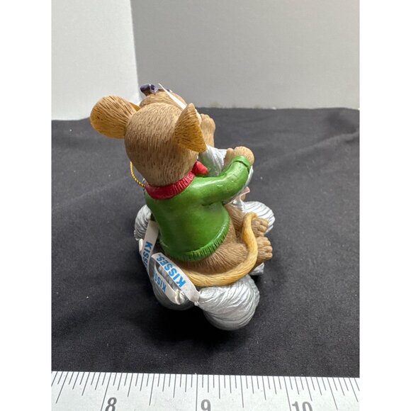 The Bradford Exchange 2011 Charming Tails Hersheys Kiss Ornament The More Kisses - Picture 3 of 7